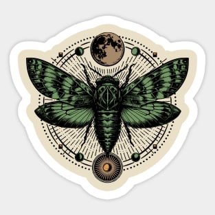 Lunar Moth Sticker